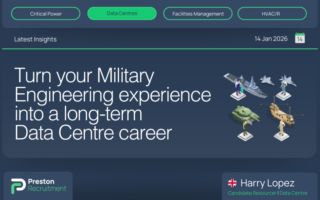 Turn your Military Engineering experience into a long-term Data Center career